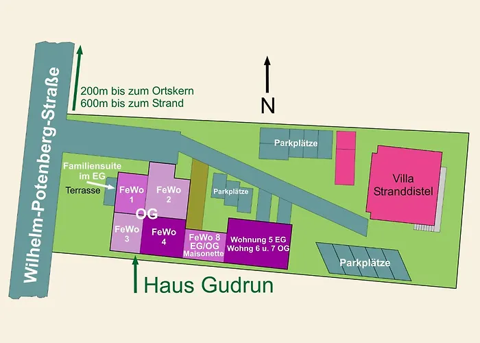 Stranddistel, Haus Gudrun Whg 6 *